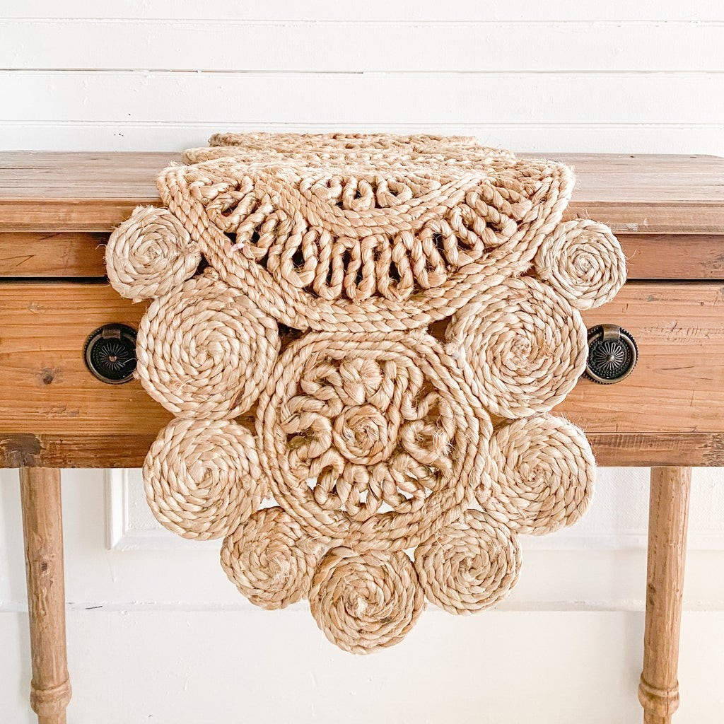 Lulla Hand-Woven Jute Runner | Purple Rose Home