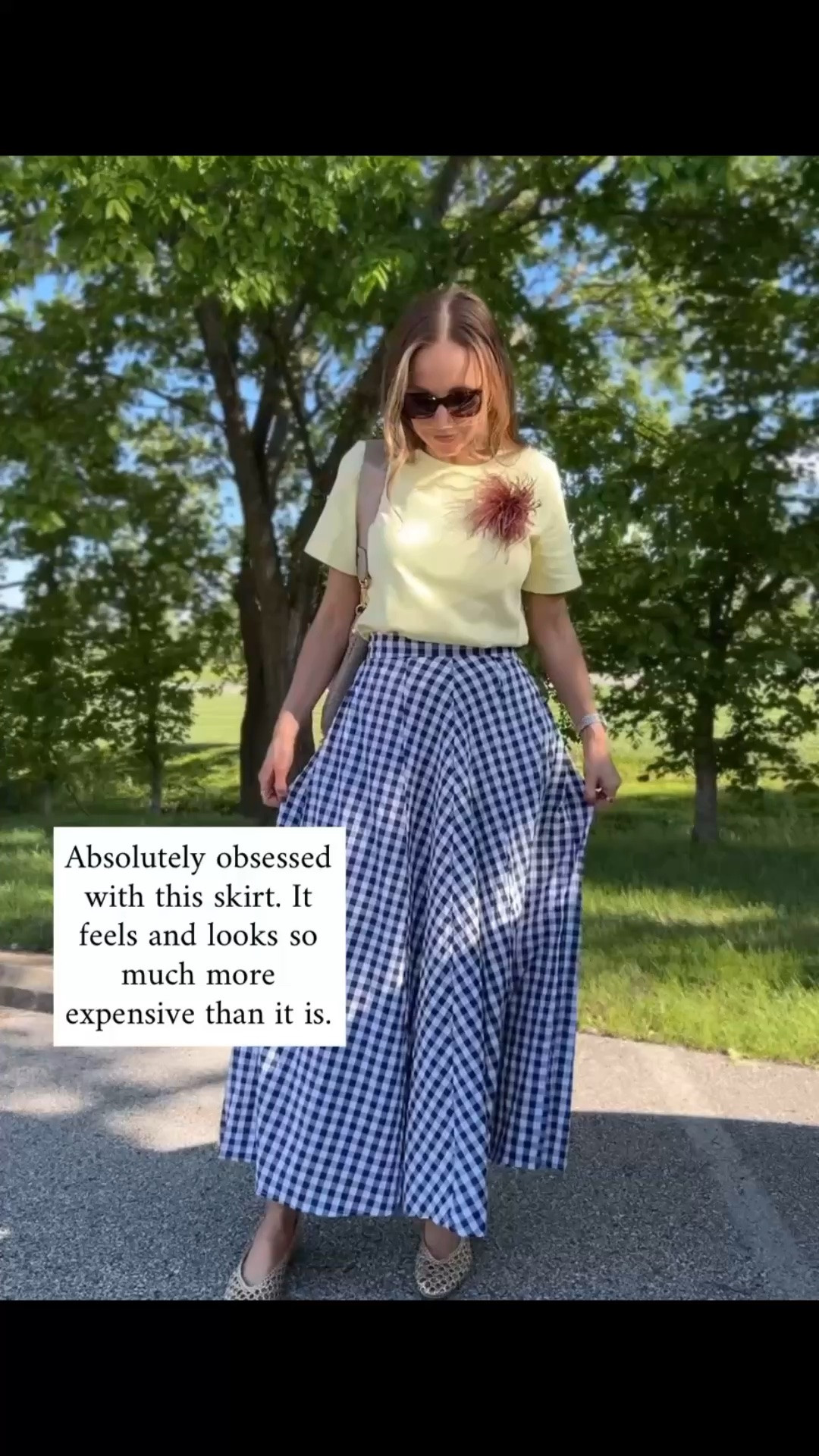 I can’t it’s @amazon! Such a great skirt to dress up or down!  Get your true size

#LTKgrwm #LTKootd