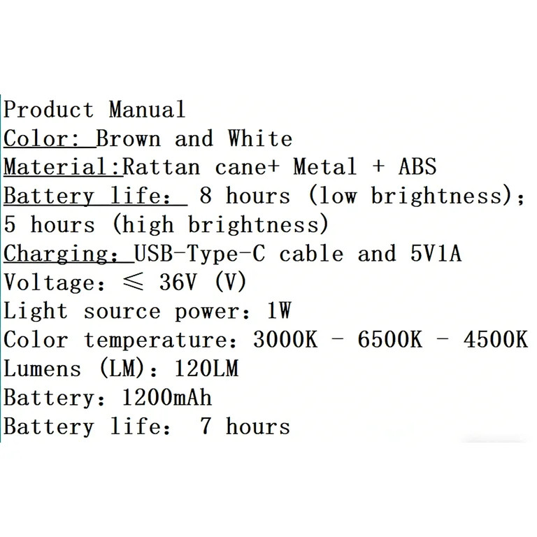 Cordless Table Lamp with Wicker Shade,Rechargeable LED Table Light with 3 Color Touch Control,Bat... | Walmart (US)
