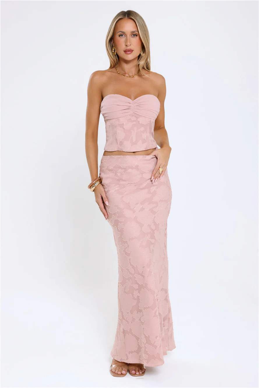 Warm As Honey Strapless Top Pink | Hello Molly (US)