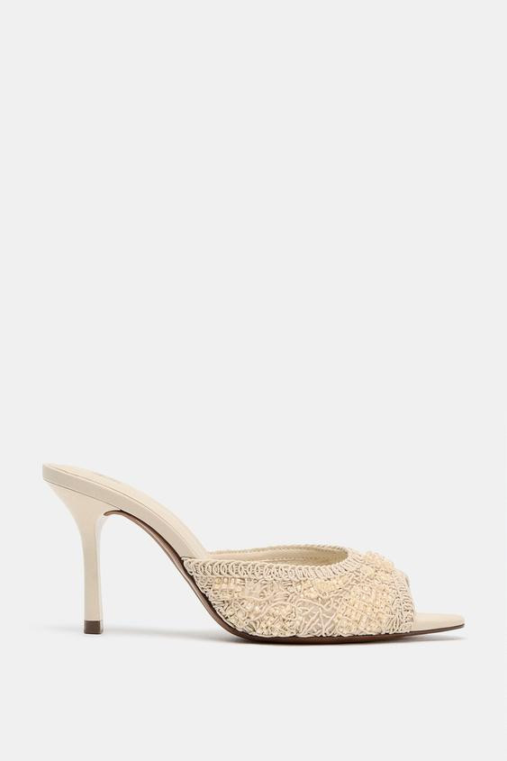 HEELED SANDALS WITH APPLIQUÉS | Zara UK
