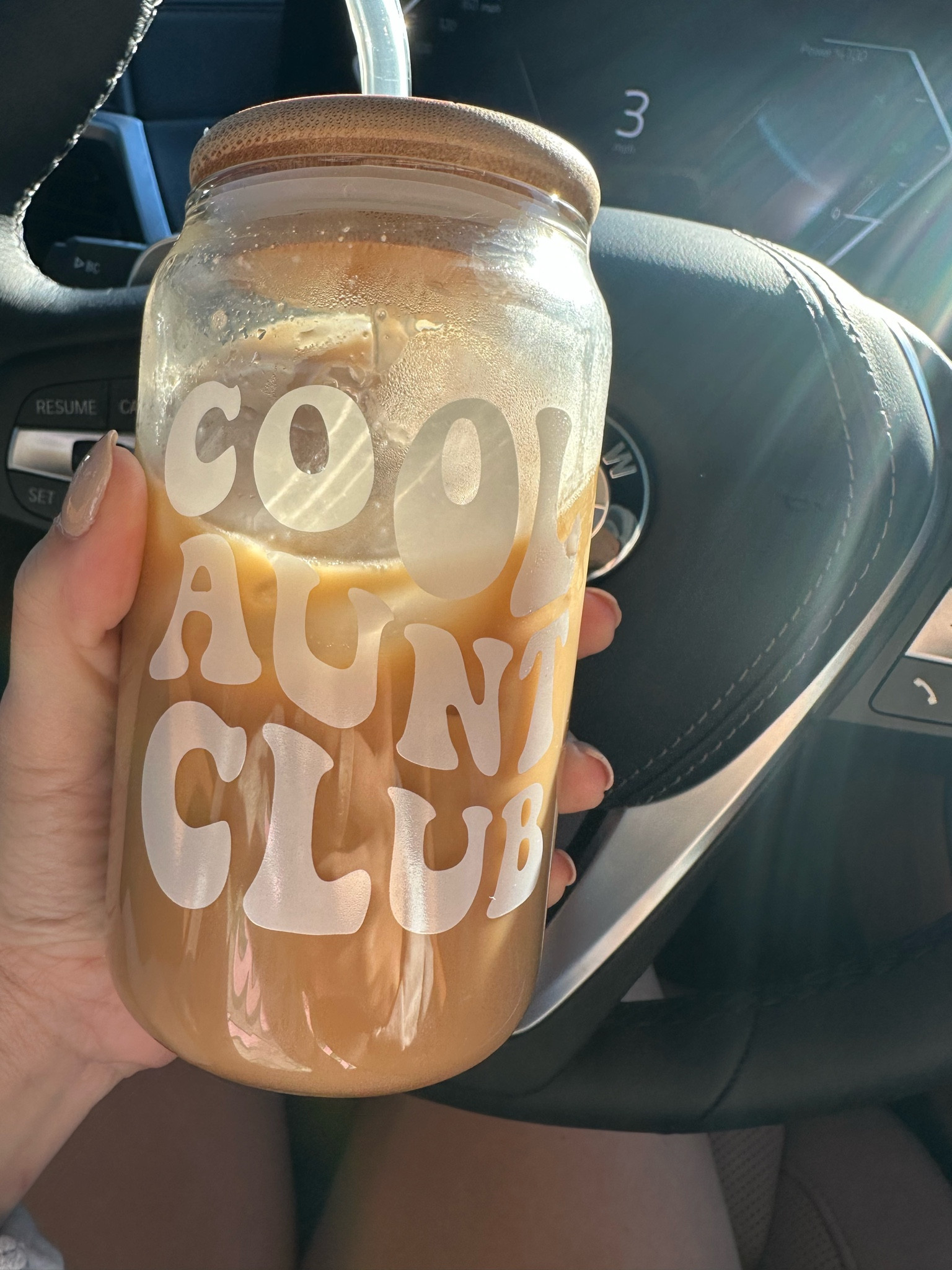 Glass Coffee Cup with straw • Cool Aunt Club • Coffee Cup • glass coffee mug 

#LTKSeasonal #LTKU #LTKHoliday