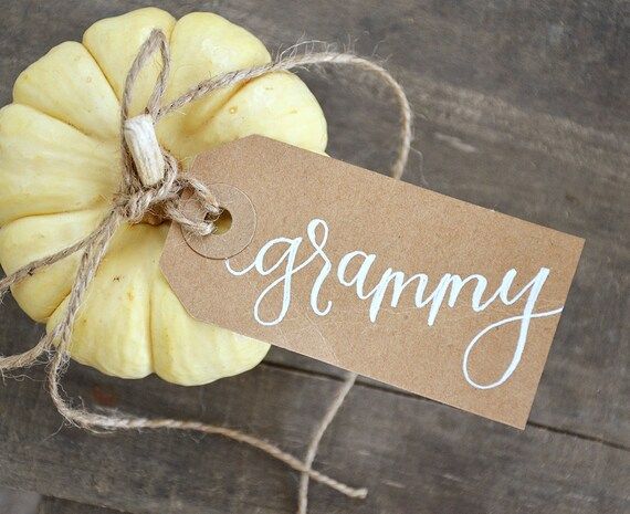 Thanksgiving Handwritten Personalized Name Tags, Calligraphy Place cards | Etsy (US)