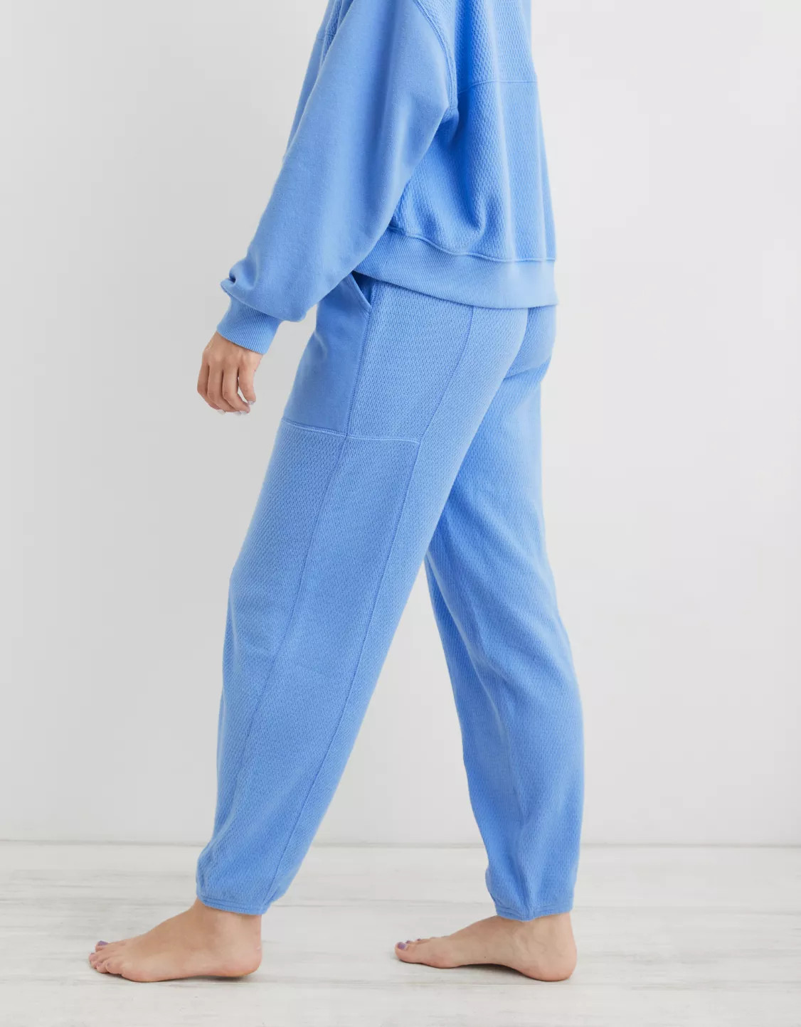 Aerie High Waisted Textured Jogger | Aerie