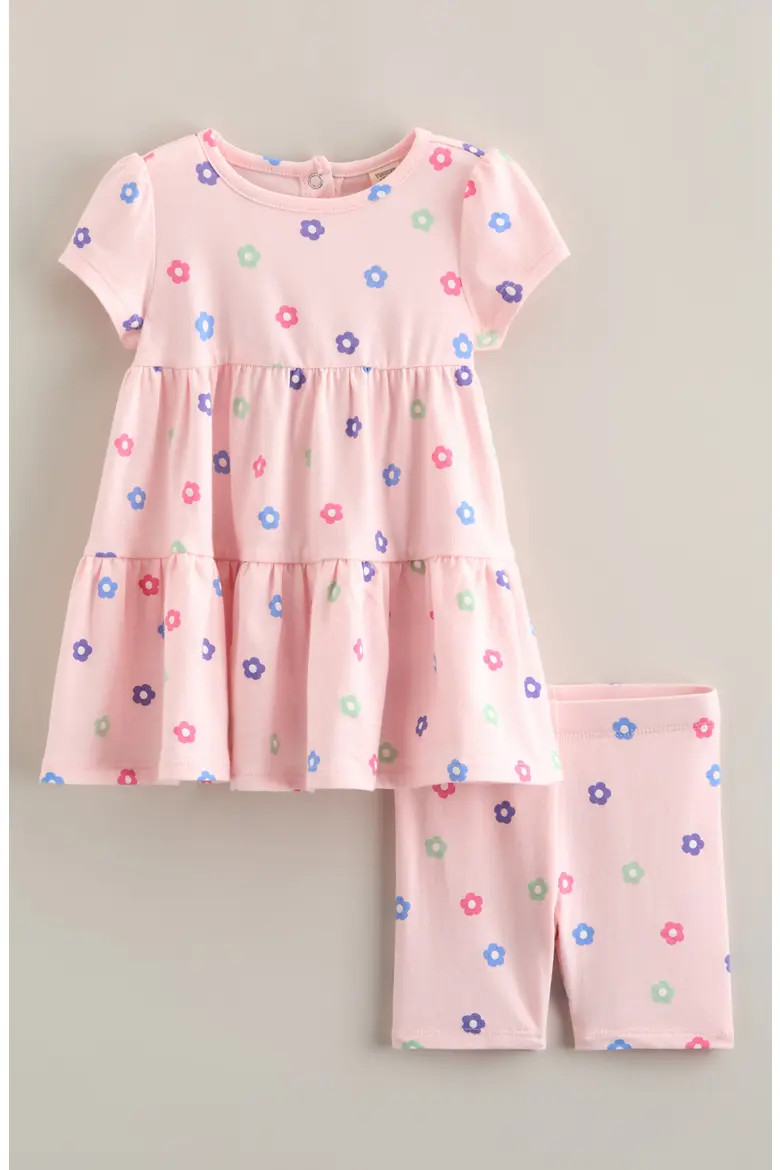 Floral Print Tiered Dress & Shorts Set (Women) | Nordstrom | Nordstrom
