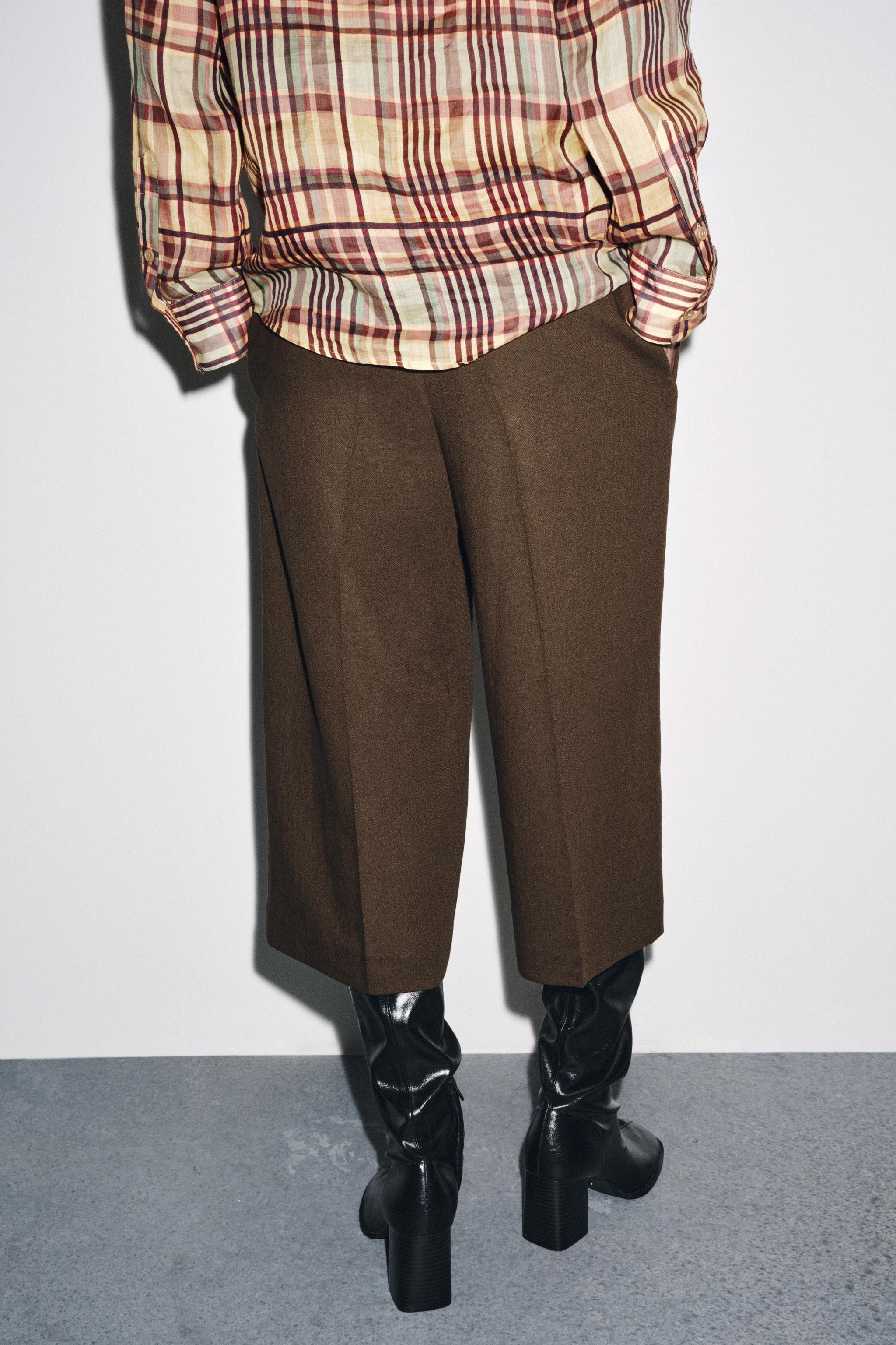 ZW COLLECTION LINEN BLEND LONG BERMUDA SHORTS | Zara US