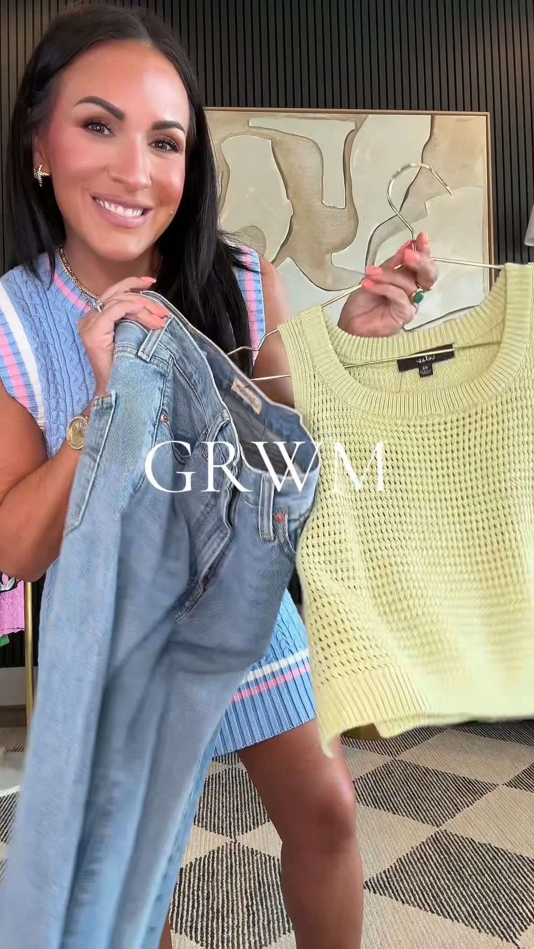 Grwm! 🫶🏼

Wearing a small in tank, 25 in jeans, 8.5 in heels. 
I’m 5’2, 130 lbs. 34 DD, 25 in waist

Bag is from Polene but I linked a similar from Amazon! 

Outfit details will be saved on my LTK! 

#affiliate #fashionover40 #petitefashion #summerfashion

#LTKStyleTip #LTKOver40 #LTKFindsUnder100