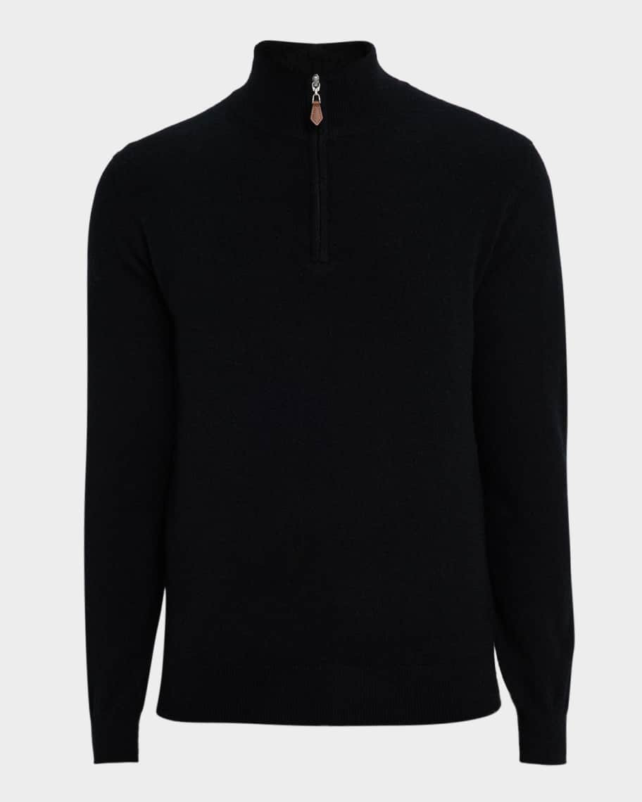 Neiman Marcus Men's Cashmere Quarter-Zip Sweater | Neiman Marcus