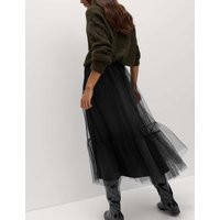 M&S Tulle Maxi Skirt Black | Marks & Spencer (UK)