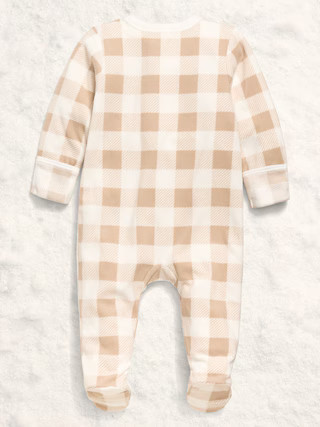 Microfleece 2-Way-Zip Sleep & Play Footed One-Piece for Baby | Old Navy (US)