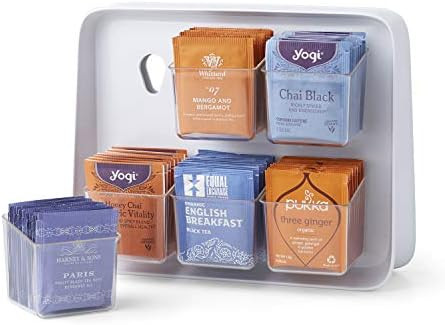 YouCopia TeaStand Tea Organizer, New 120-Bag, clear | Amazon (US)
