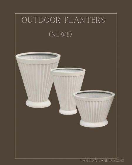 New outdoor planters from At Home, fluted planters, outdoor decor 

#LTKfindsunder100 #LTKhome #LTKSeasonal