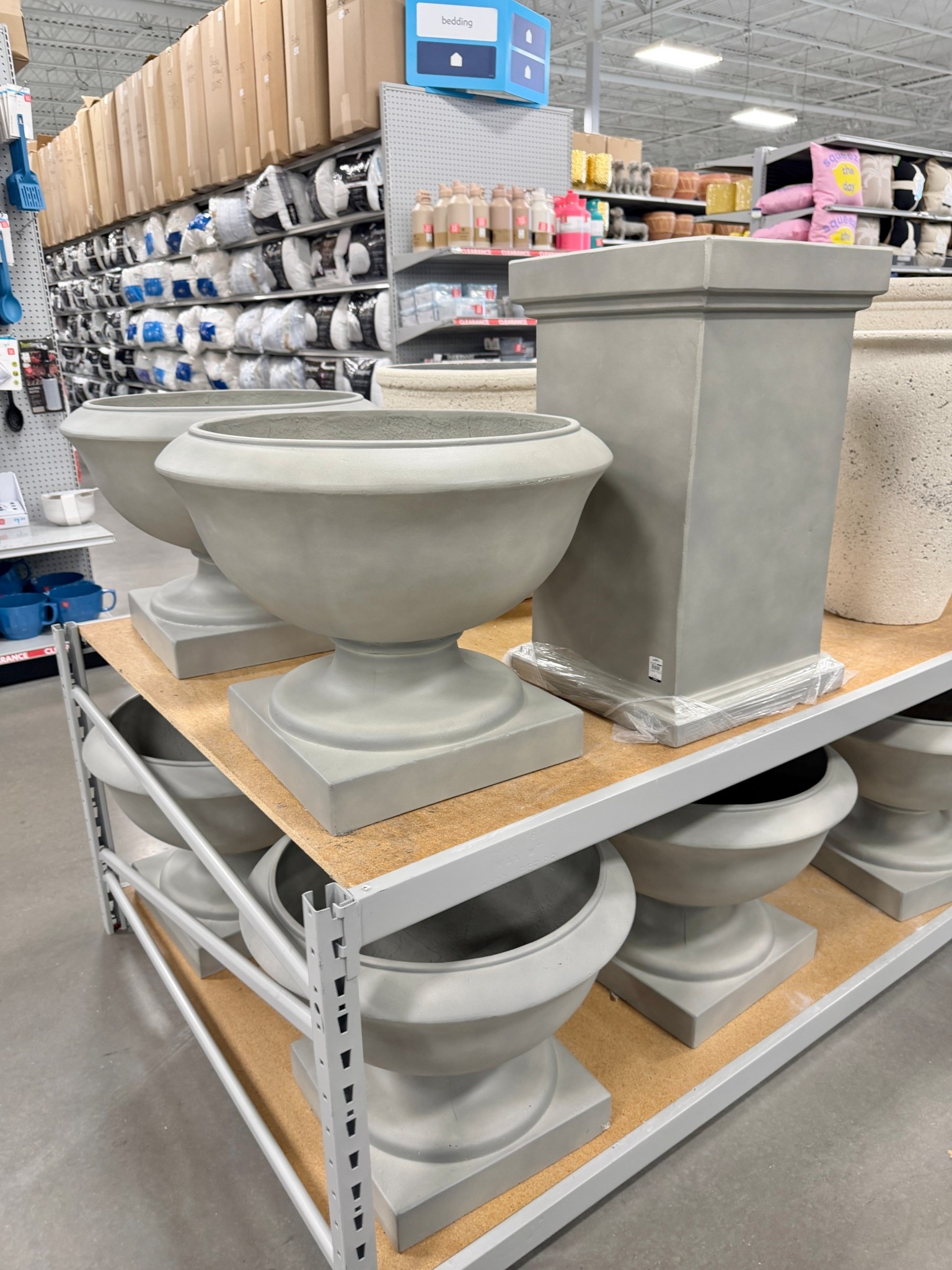 Look for less concrete urn planter and pedestal stand  🌸 outdoor patio planter stand large planters oversized planter outdoor decor front porch pool 

#LTKSaleAlert #LTKHome