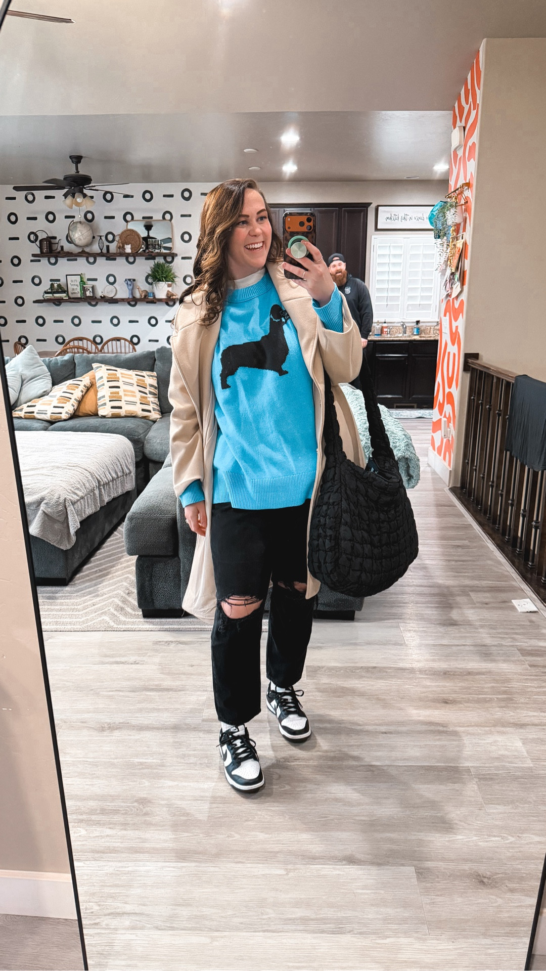 Look at that face! How can I not?! 😂😂 

Fun fact, this little dude specifically asked for the @nike panda dunks for Christmas, so he could match mom and his aunt!

We scored a pair for like $30 at our local outlet. 😂🤘🏼 
I may not have any daughters to match me, but my youngest is always down to match his mama. He knows what’s up, I tell ya! 

Happy Monday, ya’ll! Let’s make it a great week! 🙌🏼



Mom Jeans 16: @americaneagle 
Sweater XL: @aerie 
Coat XL: @cicybell.us 
Shoes: @nike  

#workingmomstyle #januaryoutfits #midsizestyle #winteroutfits casualworkoutfit 

#LTKmomlife #LTKWorkwear #LTKMidsize