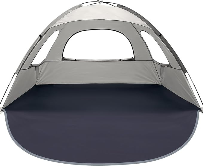 WhiteFang Beach Tent Anti-UV Portable Sun Shade Shelter for 3/4/6/8 Person, Extendable Floor with... | Amazon (US)