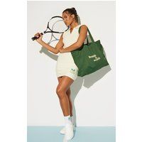 Cream Stretch Woven Collar Detail Tennis Dress | PrettyLittleThing CAN