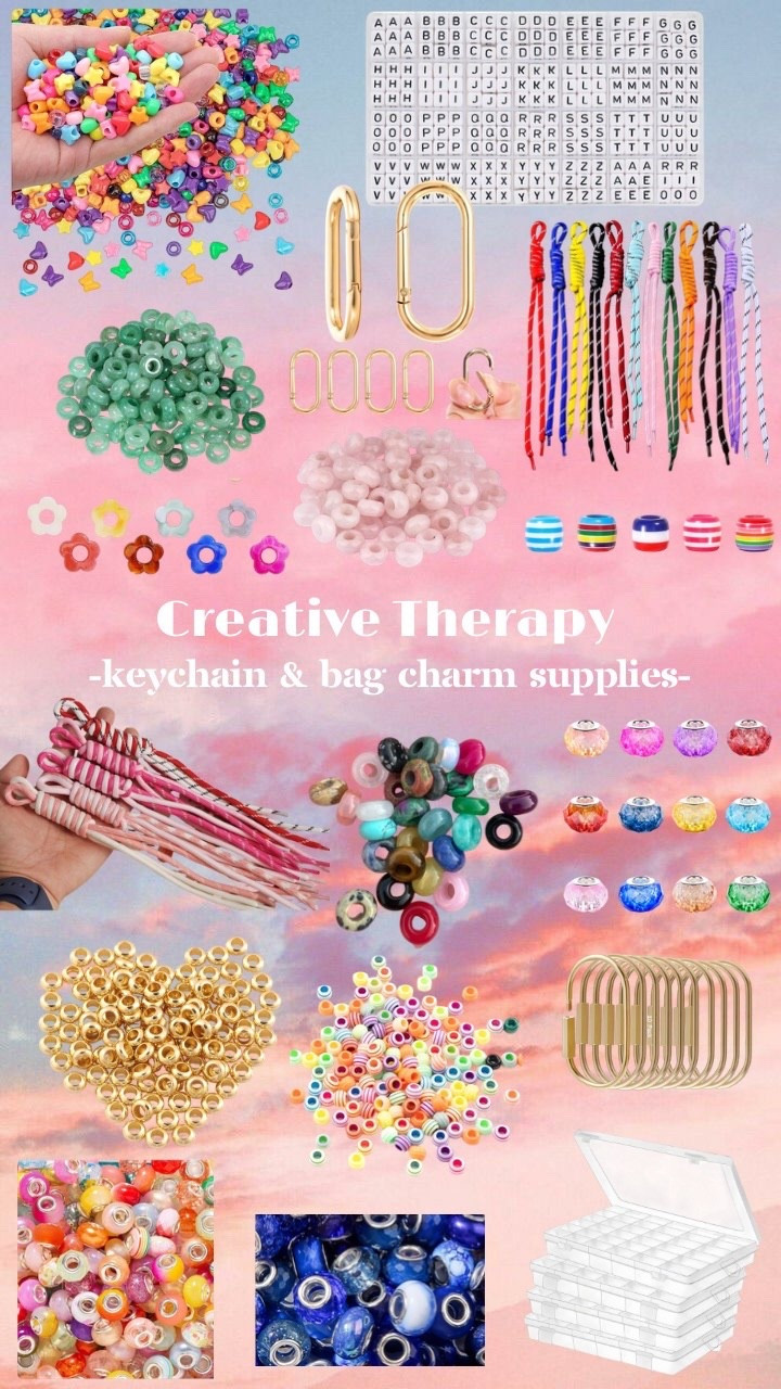 beading essentials for keychains and bag charms 