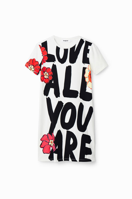 Slim message T-shirt dress | Desigual USA,CA