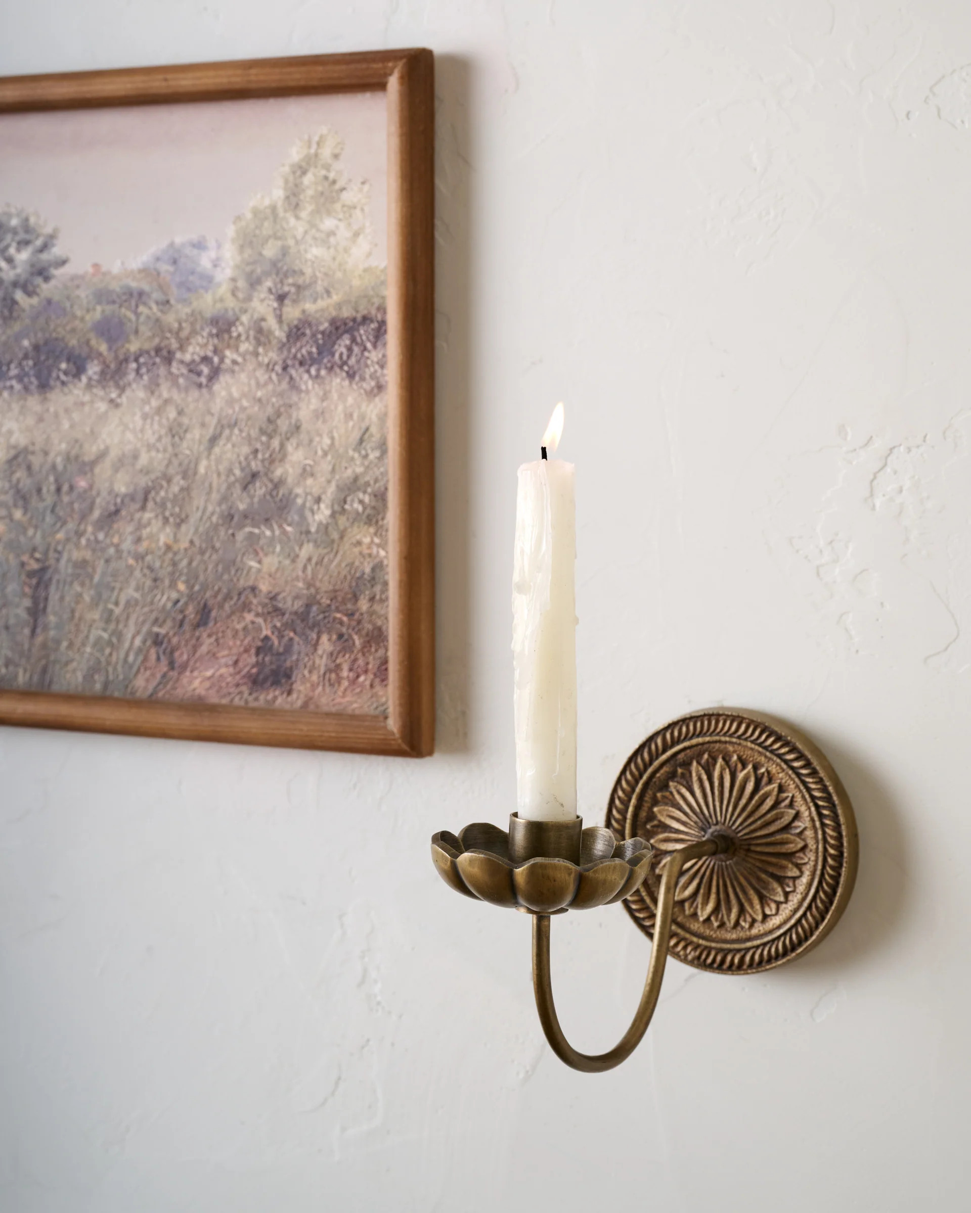Anna Antiqued Brass Wall Sconce | Magnolia