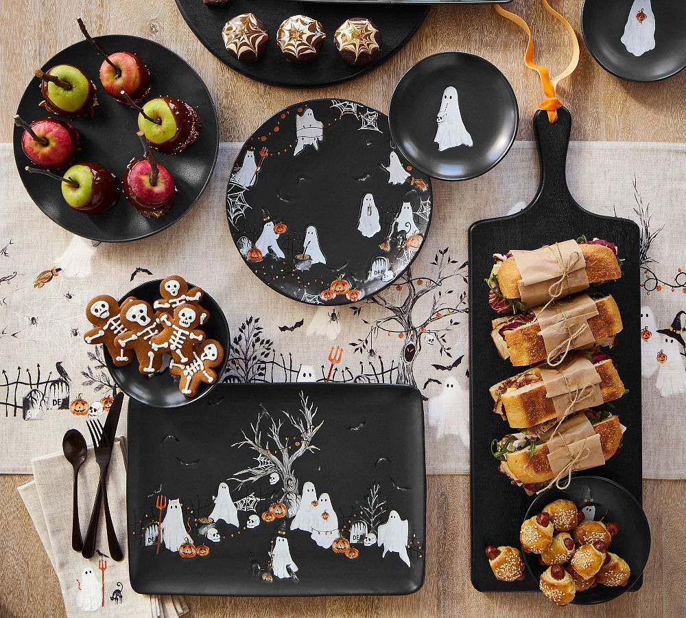Scary Squad Stoneware Dinner Plates - Set of 4 | Pottery Barn (US)