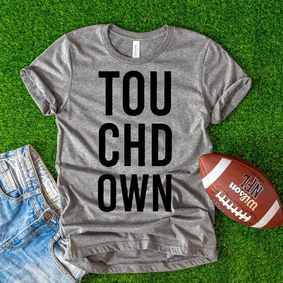 Touchdown T-Shirt - Football Shirt - Football Tee | Etsy (US)