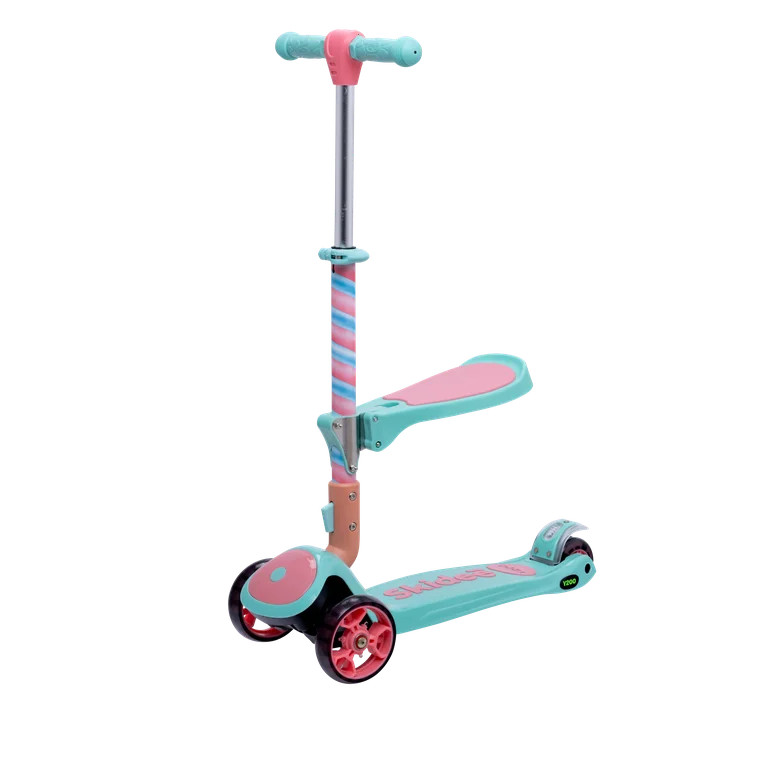 Skidee Kick Scooters for Kids, Adjustable Height, Foldable, LED Lights, Rear Brake, Ages 2-12, Ma... | Walmart (US)