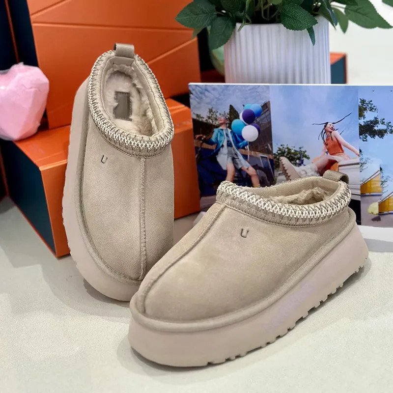 Australia Boots Designer Women Tasman Snow Winter Sheepskin Boot Fashion Tazz Platform Fur Slippe... | DHGate