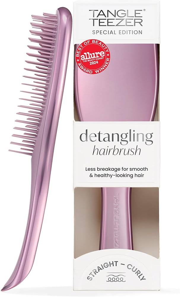 Tangle Teezer Chrome Ultimate Detangler Brush for Wet & Dry Hair, Eliminates Knots & Reduces Brea... | Amazon (US)