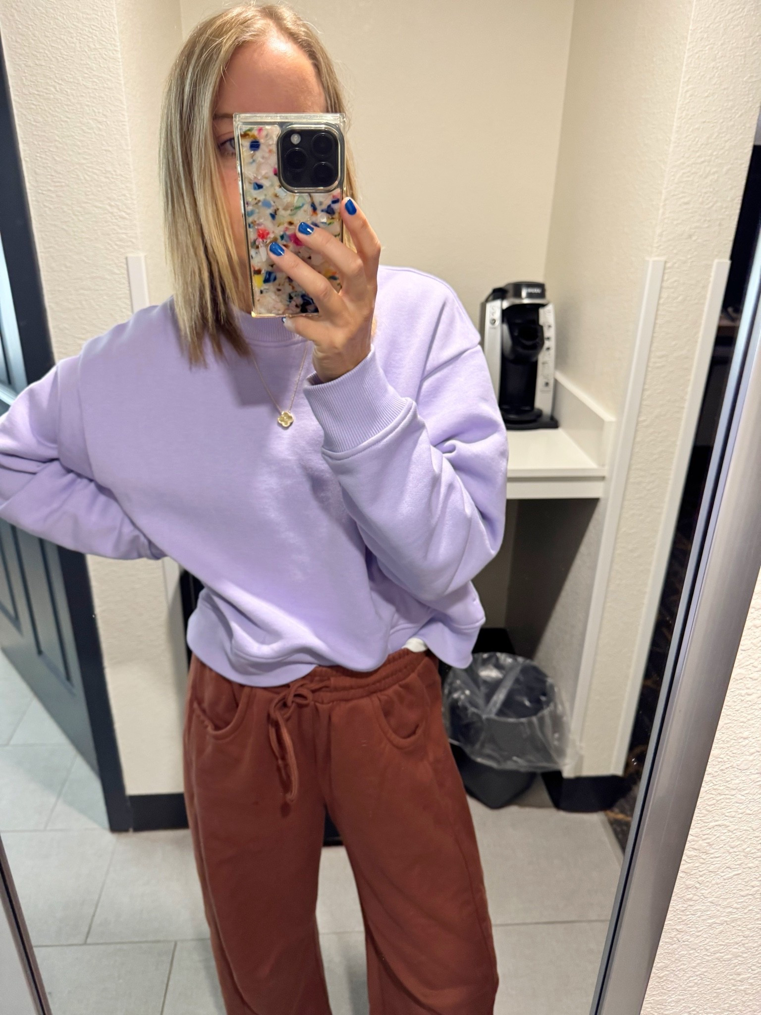 The coziest fleece sweatshirt!!