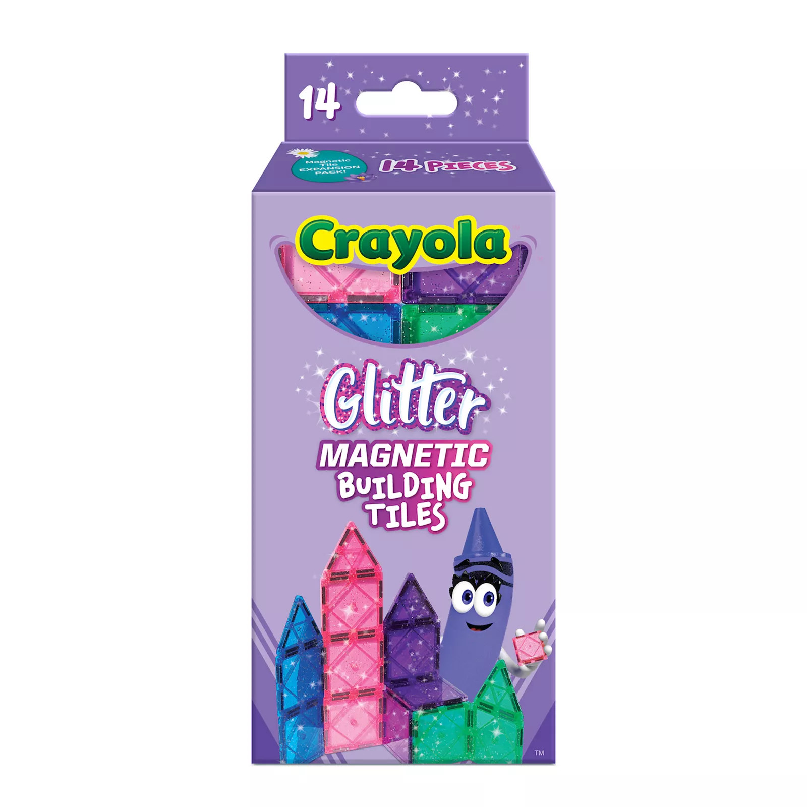 CreateOn Crayola Glitter Magnetic Building Tiles | Kohl's