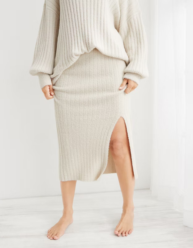 Aerie Buttercream Sweater Skirt | Aerie