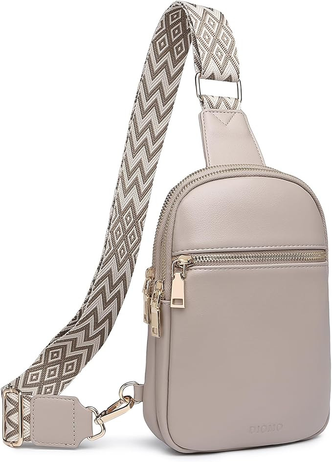 DIOMO Anti Theft Small Sling Bag for Women Cross Body Bag Trendy, RFID Fanny Packs Vegan Leather ... | Amazon (US)