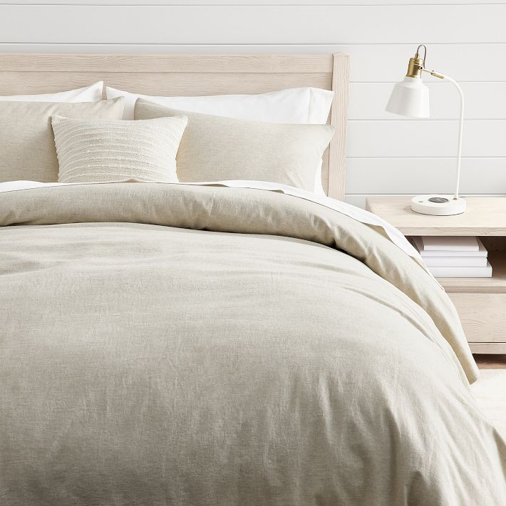 Linen Cotton Duvet Cover | Pottery Barn Teen