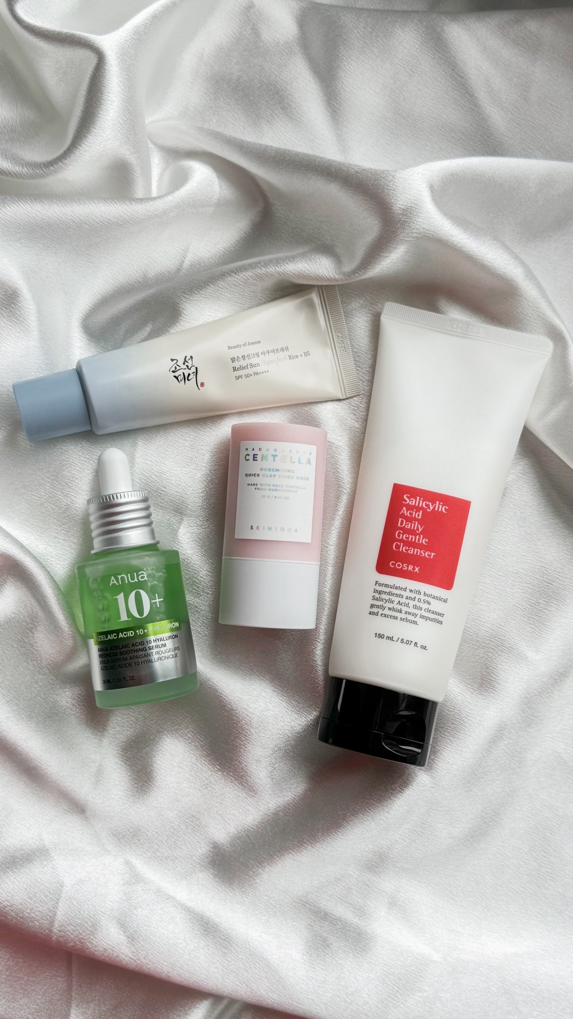 Restocks:
- Beauty of Joseon Aqua Relief Sun
- Cosrx Salicylic acid daily cleanser

New:
- Anua Azelaic Acid 10+ Hyaluron Serum
- SKIN1004 Poremizing Quick Clay Stick Mask

—

#kbeauty #kbeautyaddict #skincare #skintok #skincarecommunity #koreanskincareproducts #beautyofjoseon #anua #skin1004

#LTKFindsUnder50 #LTKFindsUnder100 #LTKBeauty