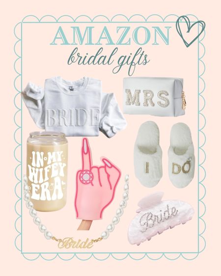 Amazon bridal gifts for engagements or bachelorettes! 

#LTKfindsunder50 #LTKGiftGuide #LTKfindsunder100