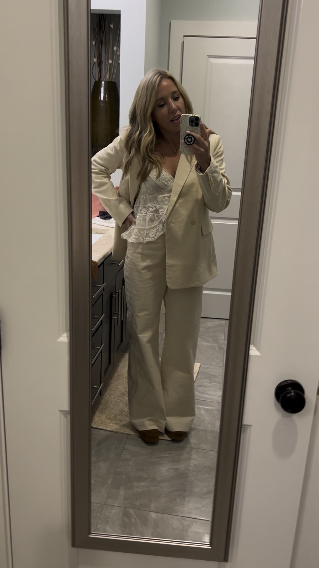 Draper James Event! Loving this cream corduroy pants suit for a 3 casual look tonight!

#LTKStyleTip #LTKWatchNow #LTKFindsUnder100