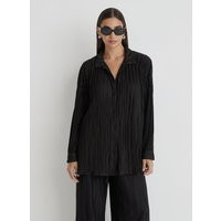 Black Plisse Shirt - Palais | 4th & Reckless