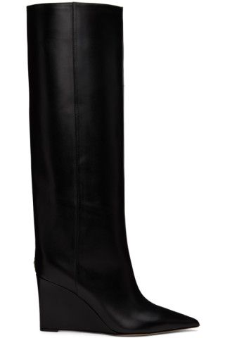 Black Blake 110 Calf-High Boots | SSENSE