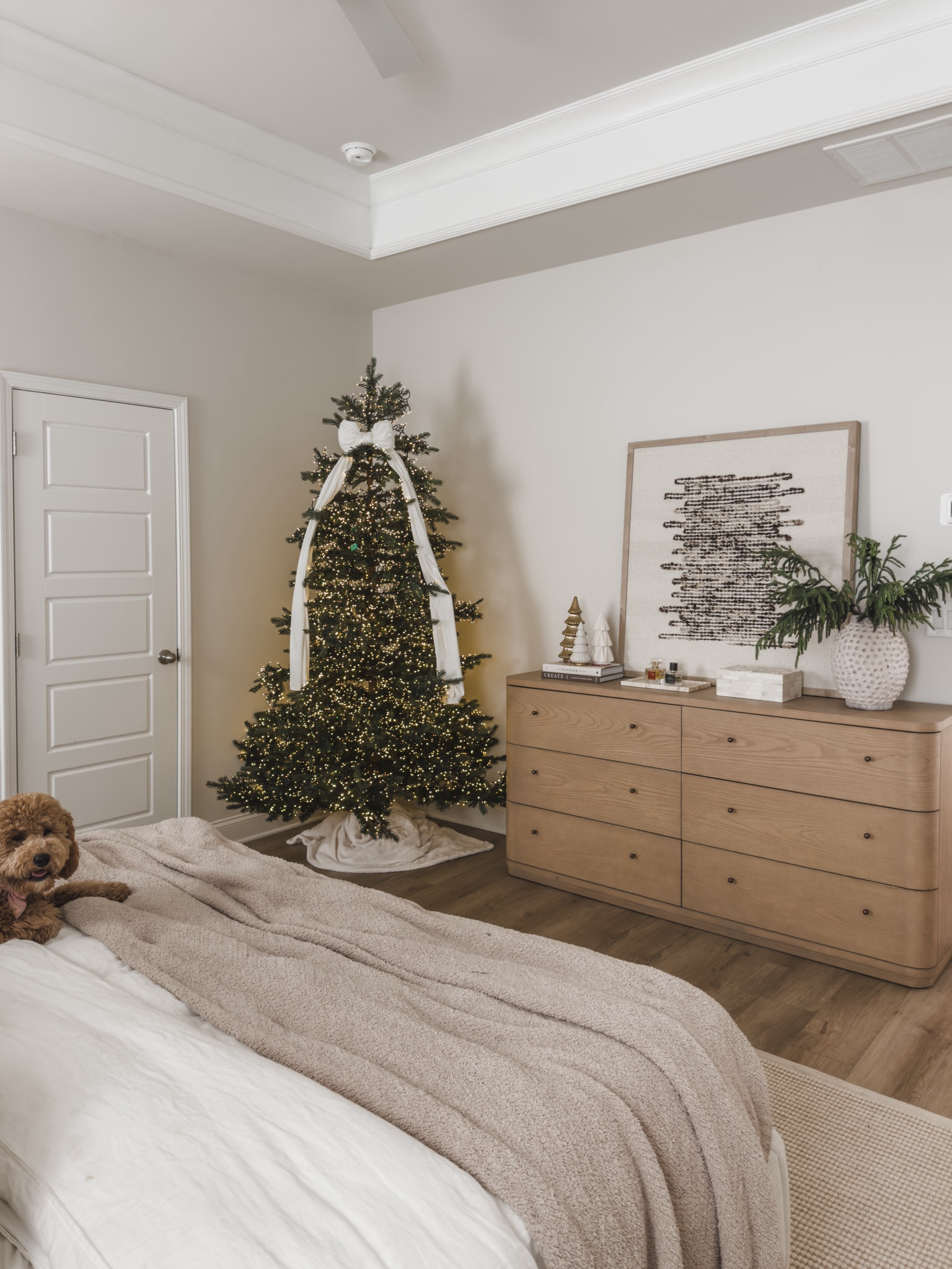 white christmas dresses Corliss 6-Drawer Dresser, White Wash main image 0
