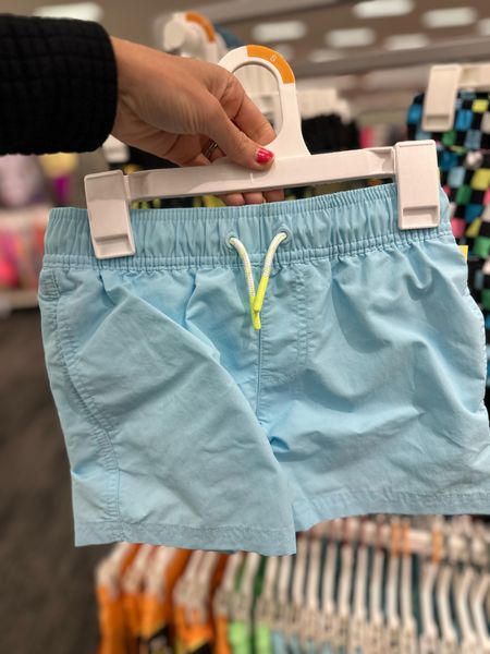 Preppy boys swim shorts at Target. If you like shorter shorts, these would be great! Look like Chubbies!

#LTKkids #LTKbaby #LTKswim