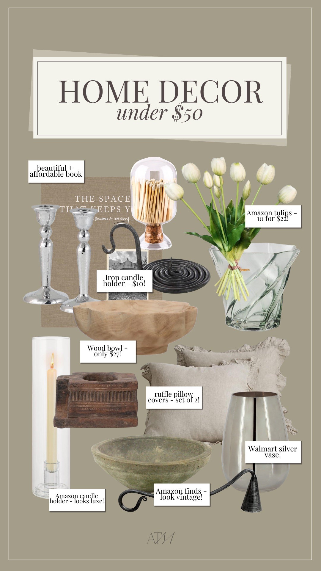 Home decor under $50!

budget friendly home finds, budget friendly home decor, affordable home finds, amazon home, seasonal home decor, vintage look home finds, silver trend, target, walmart, amazon 

#LTKSeasonal #LTKFindsUnder50 #LTKHome