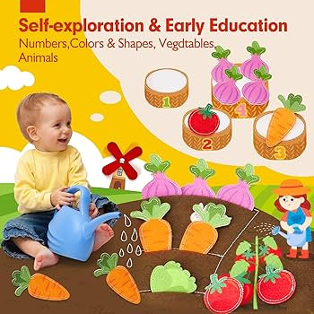 hahaland Busy Book for Toddlers 1-3 - Farm Animals Quiet Busy Board for 1 Year Old, Montessori To... | Amazon (US)