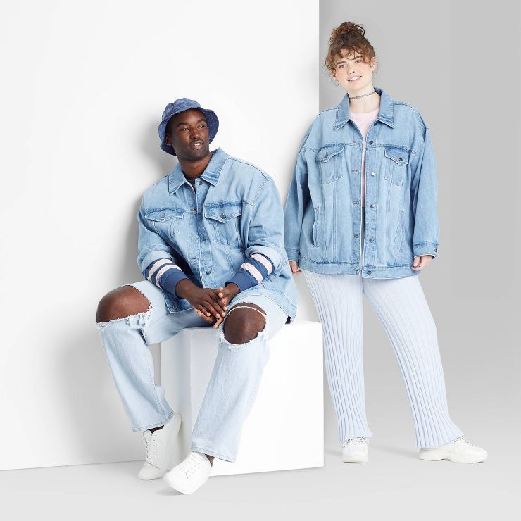 Women's Oversized Denim Trucker Jacket - Wild Fable™ | Target