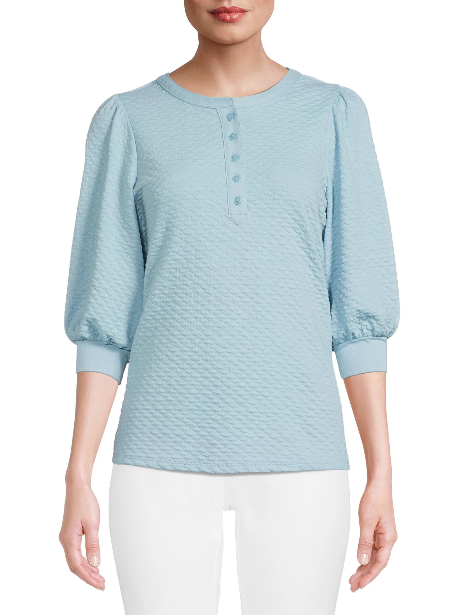 Time and Tru Women's Quilted Top - Walmart.com | Walmart (US)