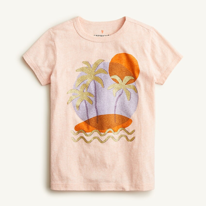 Kids' palm tree graphic T-shirt | J. Crew US