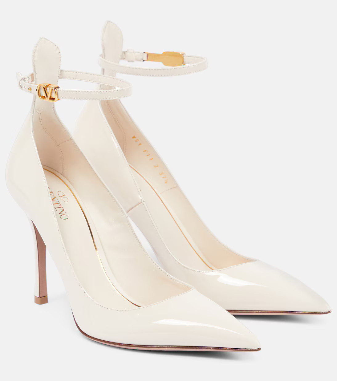 VLogo patent leather pumps | Mytheresa (US/CA)