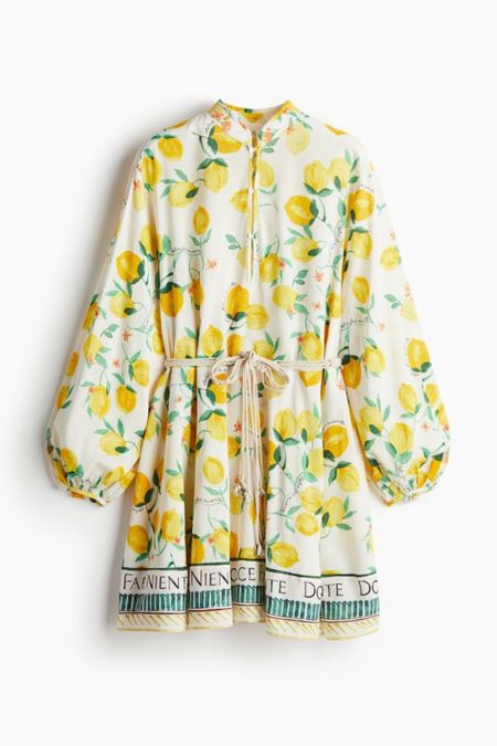 Lemon print dress 

#LTKfindsunder50 #LTKstyletip #LTKSeasonal