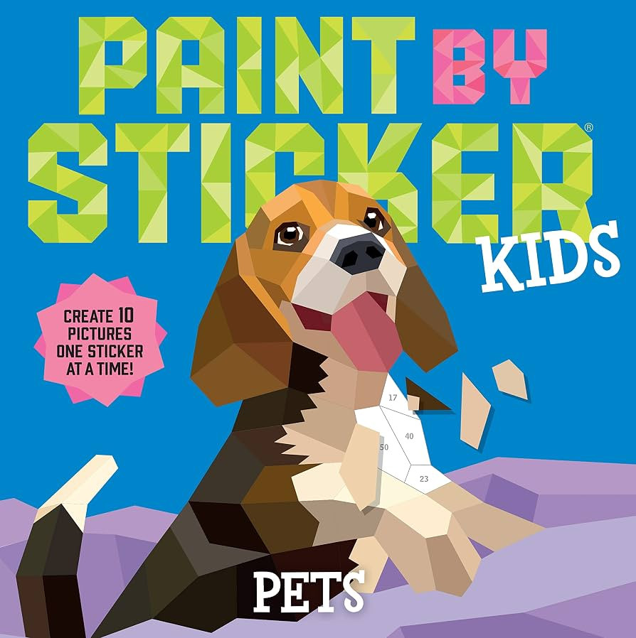 Paint by Sticker Kids (Official): Pets: Create 10 Pictures One Sticker at a Time! | Amazon (US)