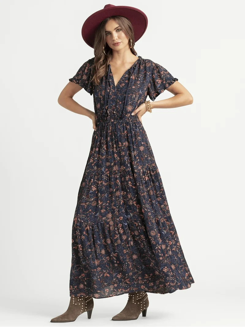 Jessica Simpson Women's Phoebe Maxi Dress, Sizes XS-XL - Walmart.com | Walmart (US)