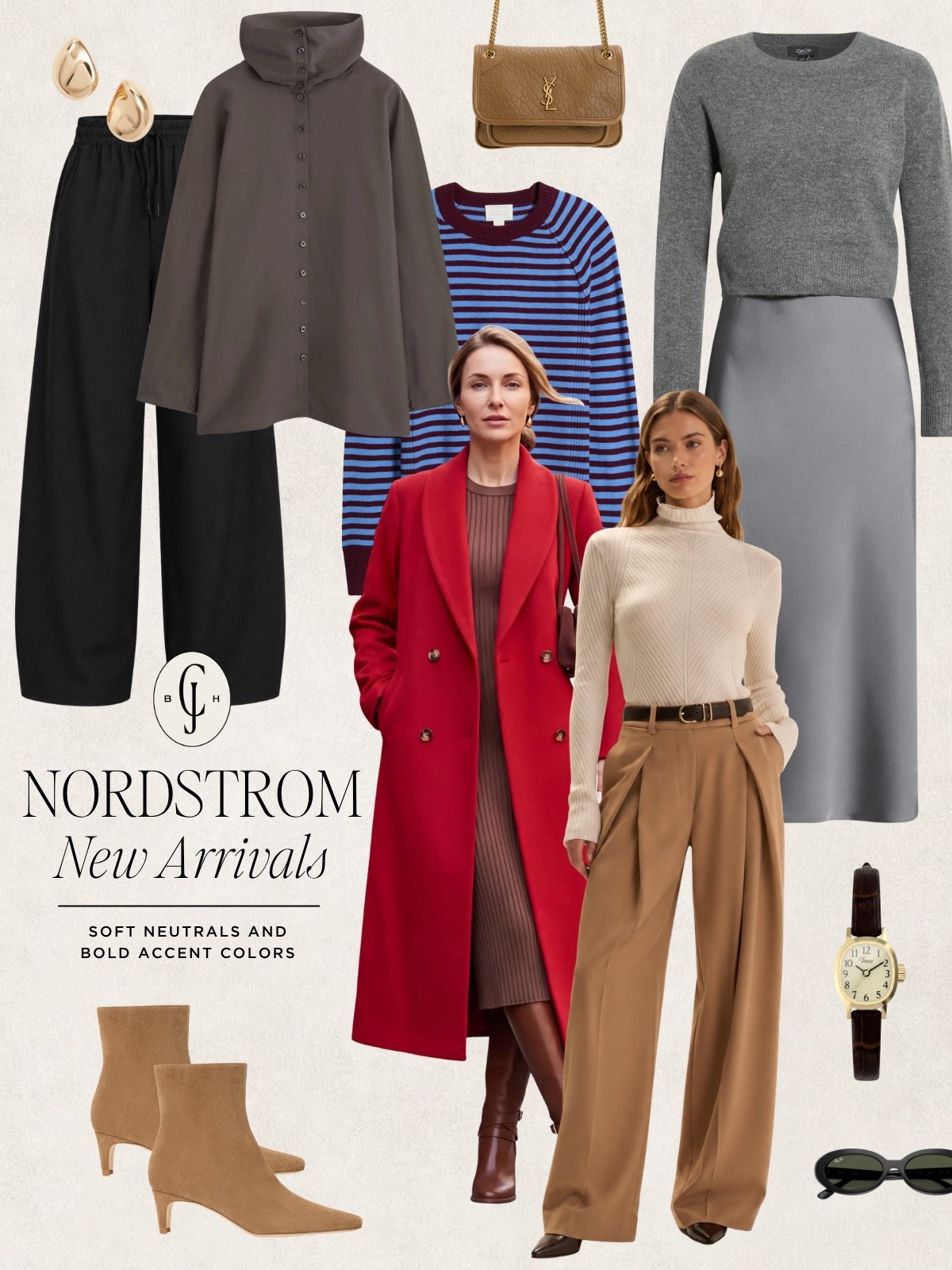 New fall arrivals at Nordstrom featuring soft neutrals and bold accent colors.

#LTKootd #LTKSeasonal